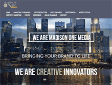 Tablet Screenshot of madisononemedia.com
